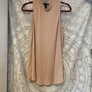 Tan/Cream Sleeveless Dress